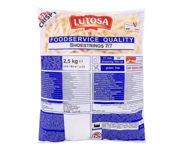 Lutosa Shoestring French Fries (7mm)